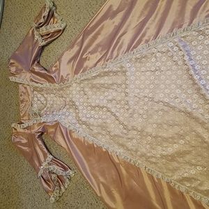 Pink and Cream Victorian Dress